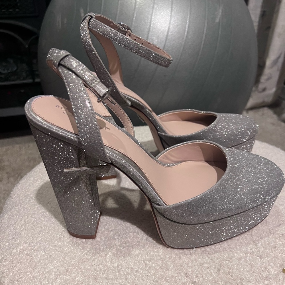 ANTONIO MELANI Silver Platform Heels - Picture 6 of 8